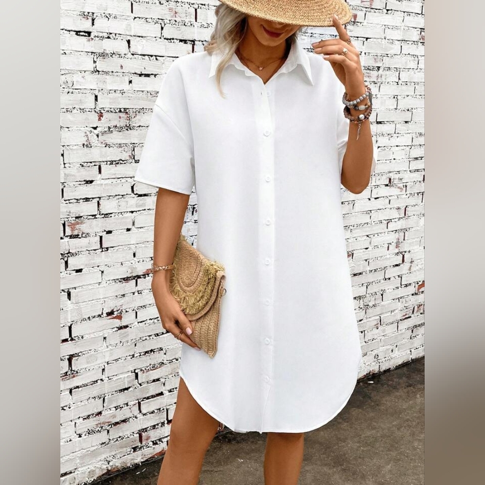 Shein curve white dress 3XL 18